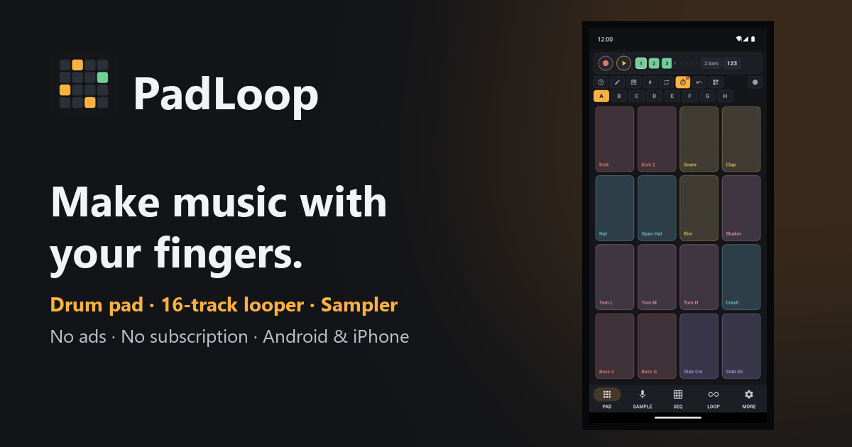 After a few months of nights and weekends, my beat maker app is on Android AND iPhone